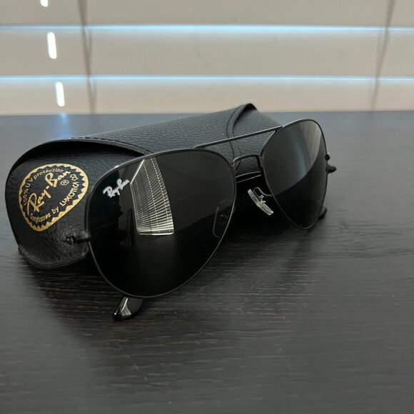 Ray Ban Aviator Black Large Metal Frame - Picture 4 of 7